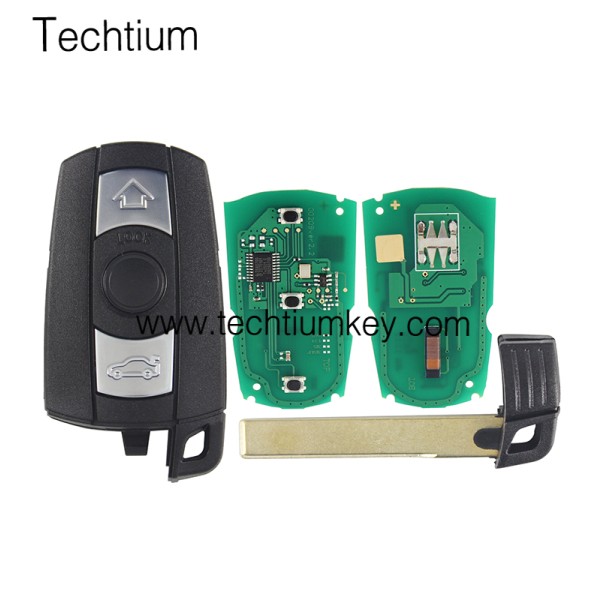868MHz 7953&46(HITAG2) Chip CAS3 Key slot start 3 button remote key for BMW